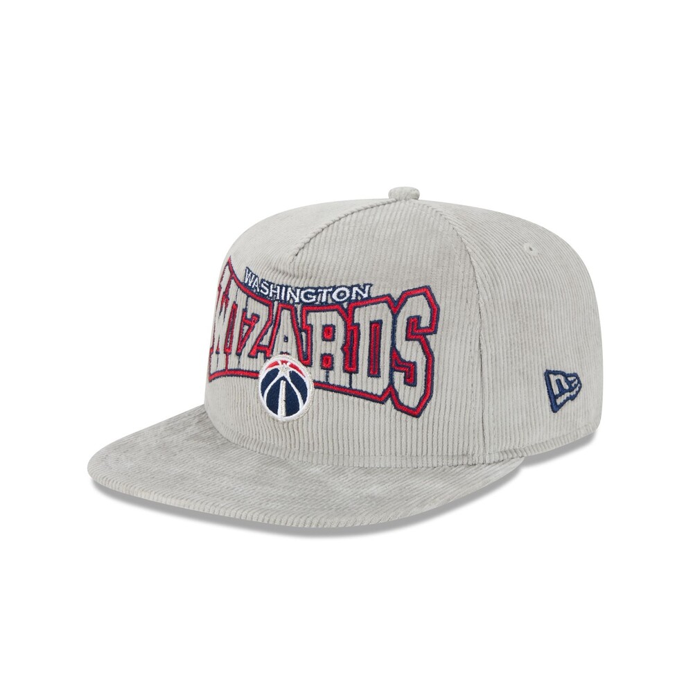 New Era Washington Wizards Gray Cord Golfer Hat - One Size